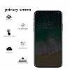 Dafoni iPhone SE 2020 Full Privacy Tempered Glass Premium Siyah Cam Ekran Koruyucu - Resim: 4