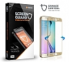 Dafoni Samsung Galaxy S6 Edge Curve Darbe Emici Gold Ekran Koruyucu Film