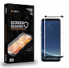 Dafoni Samsung Galaxy S8 Tempered Glass Premium Siyah Curve Cam Ekran Koruyucu