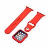 Eiroo Apple Watch Spor Kordon ve Krmz Klf (38 mm)