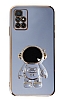 Eiroo Astronot Xiaomi Redmi 10 2022 Prime Standl Mavi Silikon Klf
