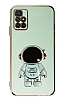 Eiroo Astronot Xiaomi Redmi 10 2022 Prime Standl Yeil Silikon Klf