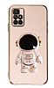 Eiroo Astronot Xiaomi Redmi 10 Prime 2022 Standl Pembe Silikon Klf
