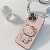 Eiroo Aynal Kitty Samsung Galaxy A04e Standl Pembe Silikon Klf - Resim: 8