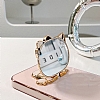 Eiroo Aynal Kitty Samsung Galaxy A12 Standl Beyaz Silikon Klf - Resim 3
