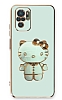 Eiroo Aynal Kitty Xiaomi Poco M5s Standl Yeil Silikon Klf
