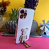 Eiroo Baby Bear Oppo A76 Standl Beyaz Silikon Klf - Resim 3