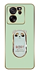 Eiroo Baby Panda Xiaomi 13T Pro Standl Kamera Korumal Yeil Silikon Klf
