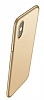 Eiroo Body Thin iPhone X / XS 360 Derece Koruma Gold Rubber Klf