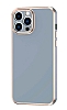 Eiroo Borderline iPhone 12 Pro Kamera Korumal Mavi Silikon Klf