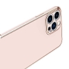 Eiroo Borderline iPhone 13 Pro Kamera Korumal Rose Gold Silikon Klf - Resim 2