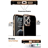 Eiroo Borderline Oppo A74 4G Kamera Korumal Beyaz Silikon Klf - Resim 4