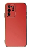 Eiroo Borderline Samsung Galaxy S20 Ultra Kamera Korumal Krmz Silikon Klf