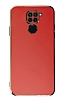 Eiroo Borderline Xiaomi Redmi Note 9 Kamera Korumal Krmz Silikon Klf
