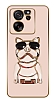 Eiroo Bulldog Xiaomi 13T Pro Standl Kamera Korumal Pembe Silikon Klf