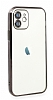 Eiroo Camera Protect iPhone 12 Pro 6.1 in Kamera Korumal Siyah Silikon Klf - Resim: 1
