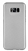 Eiroo Carbon Thin Samsung Galaxy S8 Plus Ultra nce Silver Silikon Klf