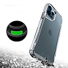 Eiroo Chic iPhone 12 Pro Max Silikon Kenarl effaf Rubber Klf - Resim 4