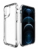 Eiroo Chic iPhone 12 Pro Max Silikon Kenarl effaf Rubber Klf