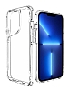 Eiroo Chic iPhone 13 Pro Max Silikon Kenarl effaf Rubber Klf