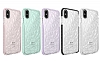 Eiroo Color Crystal iPhone XR Pembe Silikon Klf - Resim 1