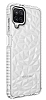 Eiroo Color Crystal Samsung Galaxy A12 Beyaz Silikon Klf