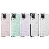 Eiroo Color Crystal Samsung Galaxy A12 Siyah Silikon Klf - Resim 1