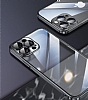 Eiroo Color Frame iPhone 14 Kamera Korumal Siyah Silikon Klf - Resim 2