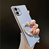 Eiroo Crystal Serisi Samsung Galaxy A73 Kalpli Gold Tal Tutuculu Pembe Silikon Klf - Resim 3