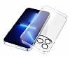 Eiroo Fizy iPhone 13 Pro Kamera Korumal effaf Silikon Klf - Resim 2