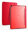 Eiroo Fold iPad 10.2 2020 Kalemlikli Standl Krmz Klf