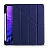 Eiroo Fold iPad Air 10.9 2020 Kalemlikli Standl Lacivert Klf