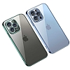 Eiroo Gbox iPhone 13 Kamera Korumal Yeil Mat Silikon Klf - Resim 3