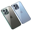 Eiroo Gbox iPhone 12 Pro Max 6.7 in Kamera Korumal Mat Silver Silikon Klf - Resim 3