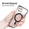 Eiroo Gbox iPhone 13 Macsafe zellikli Kamera Korumal Silver Silikon Klf - Resim 3