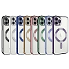 Eiroo Gbox iPhone 13 Pro Macsafe zellikli Kamera Korumal Yeil Silikon Klf - Resim 5