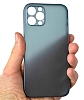Eiroo Ghost Thin iPhone 13 Ultra nce Mavi Rubber Klf - Resim: 2
