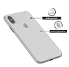Eiroo Ghost Thin iPhone XS Max Ultra nce effaf Beyaz Rubber Klf - Resim 1