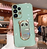 Eiroo Huawei P Smart 2019 Baby Panda Standl Yeil Silikon Klf - Resim 7