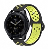 Eiroo Huawei Watch GT 2 Silikon Spor Siyah-Sar Kordon (46 mm)