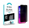 Eiroo iPhone 13 Pro Max Full Privacy Tempered Glass Cam Ekran Koruyucu