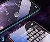 Eiroo iPhone 6 Plus / 6S Plus Full Tempered Glass Siyah Cam Ekran Koruyucu - Resim: 5