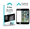 Eiroo iPhone 7 / 8 Full Mat Nano Siyah Ekran Koruyucu