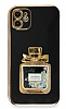 Eiroo iPhone 11 Tal Parfm Standl Siyah Silikon Klf