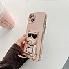Eiroo iPhone 12 Bulldog Standl Yeil Silikon Klf - Resim 2