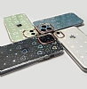 Eiroo iPhone 12 Hologram Kalpli Silikon Kenarl effaf Rubber Klf - Resim: 1