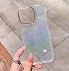 Eiroo iPhone 12 Hologram Kalpli Silikon Kenarl effaf Rubber Klf - Resim 4