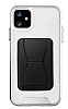 Eiroo iPhone 12 Siyah Kartlkl Standl Ultra Koruma Klf