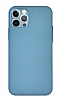 Eiroo iPhone 12 Pro 6.1 in Ultra nce Mat Mavi Rubber Klf