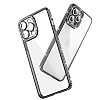 Eiroo iPhone 12 Pro Kamera Korumal Tal Silver Silikon Klf - Resim: 2